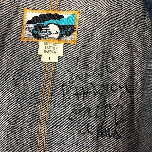 Antonio Giuseppe Vintage 1976 One-of-A-Kind Denim & Leather Suit Hippie Rare - Picture 9 of 17